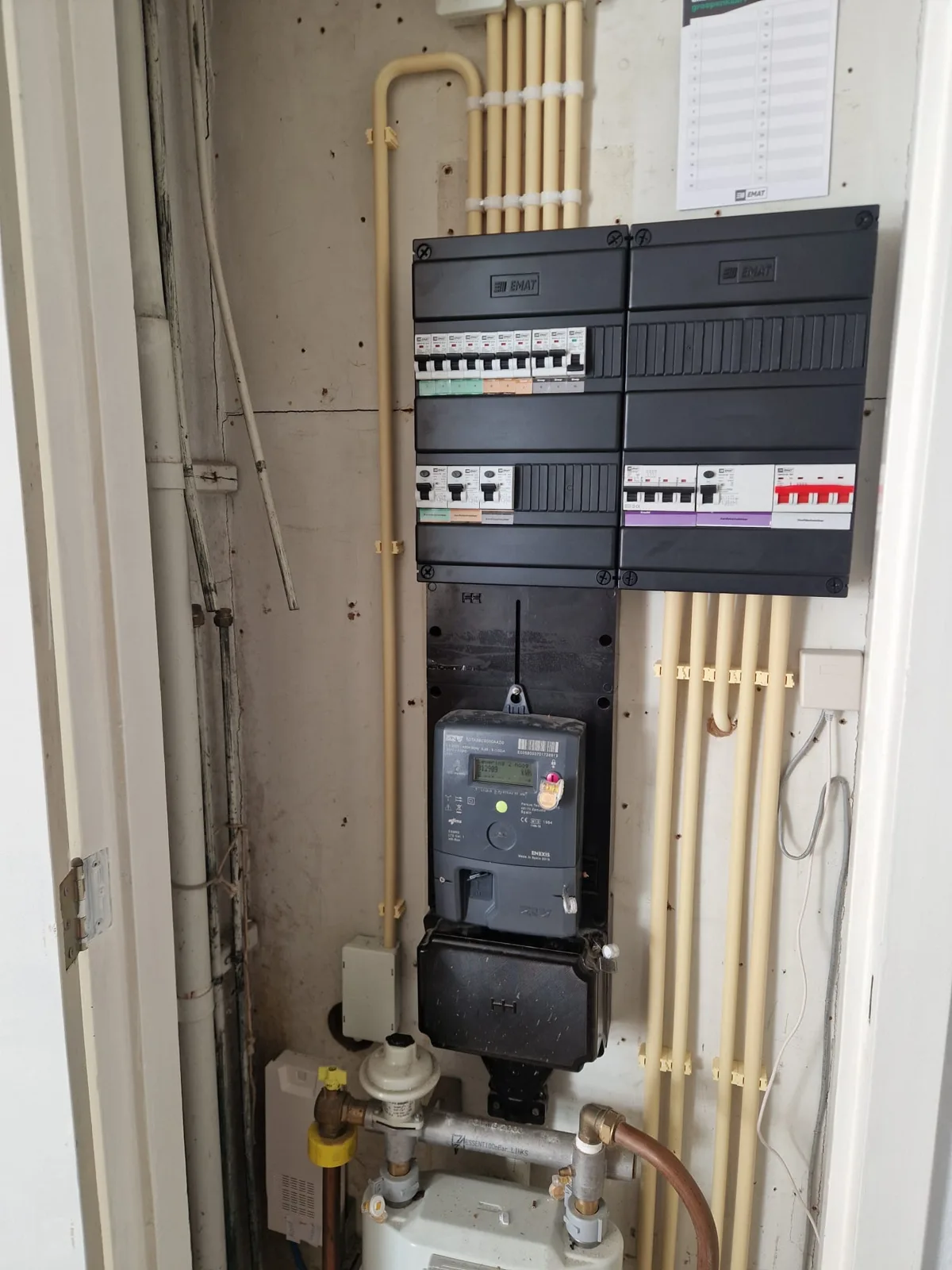 Nieuwe groepenkast in de meterkast in Nieuw-Weerdinge