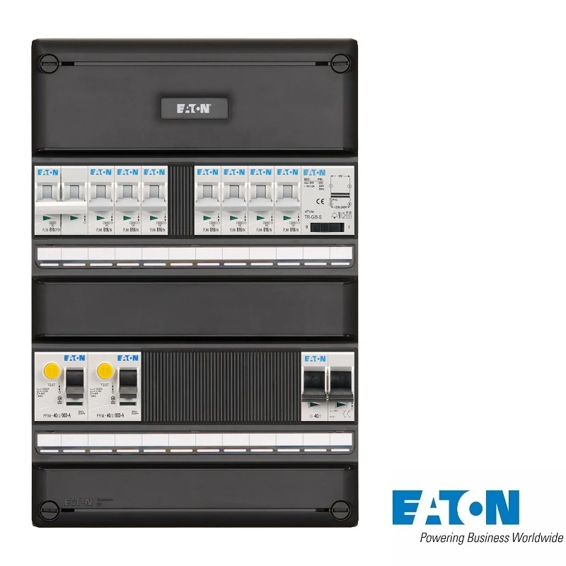 Eaton Systeem 55 groepenkast, 1-fase, enkele kast met 7 gewone groepen