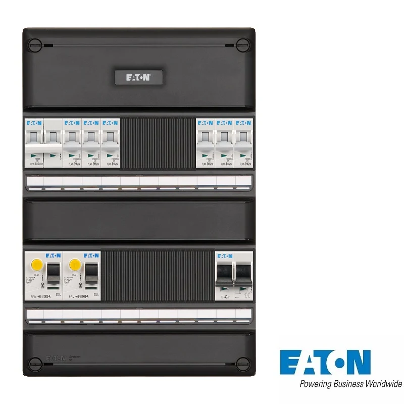Eaton Systeem 55 groepenkast, 1-fase, enkele kast met 6 gewone groepen
