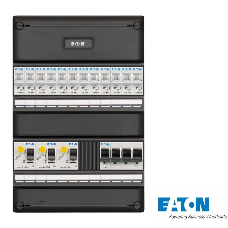 Eaton Systeem 55 groepenkast, 3-fasen, enkele kast met 12 gewone groepen