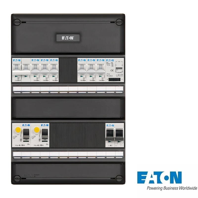 Eaton Systeem 55 groepenkast, 1-fase, enkele kast met 6 gewone groepen