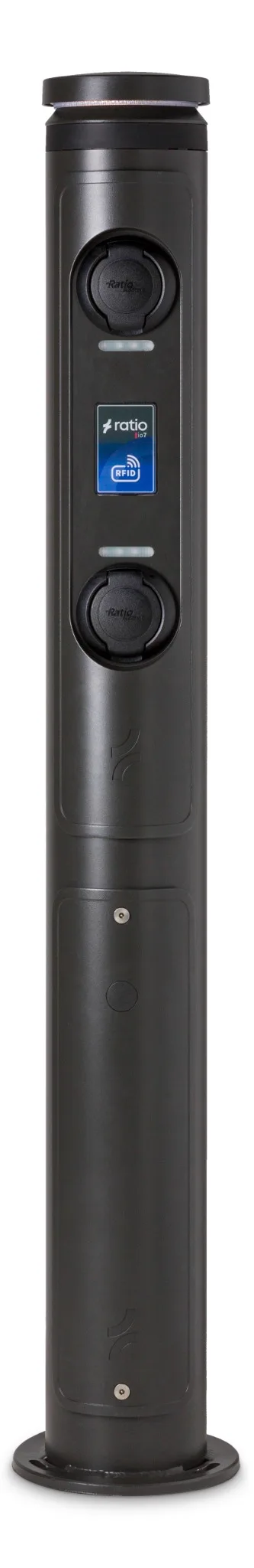 Ratio io7 dubbele laadpaal met RFID-lezer