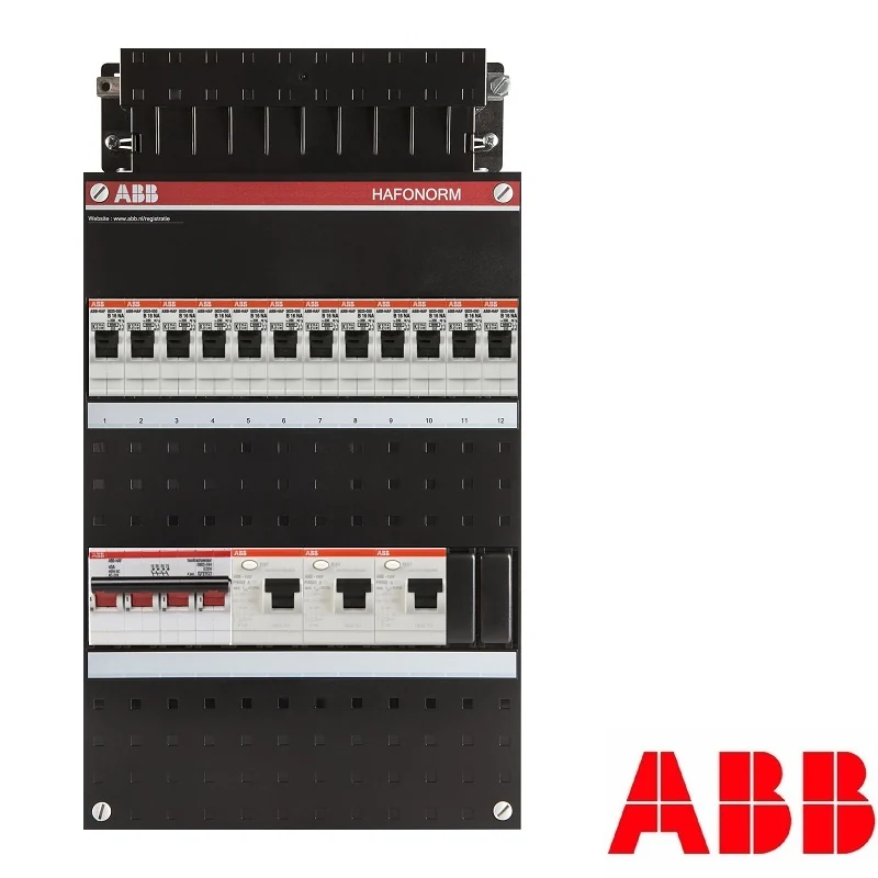 ABB Hafonorm groepenkast, 3-fasen met 12 groepen