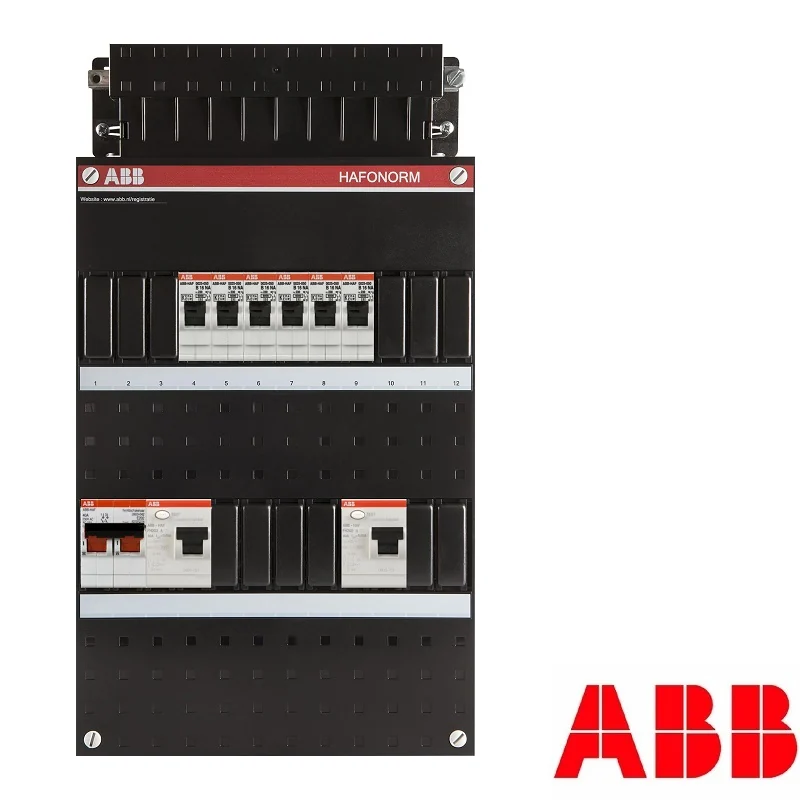 ABB Hafonorm groepenkast, 1-fase met 6 groepen