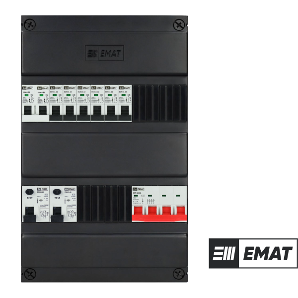 EMAT 1-fase groepenkast met kookgroep